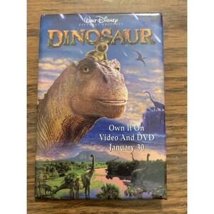 Walt Disney Dinosaur DVD Promo Movie Badge Button Pin Pinback 3X2"